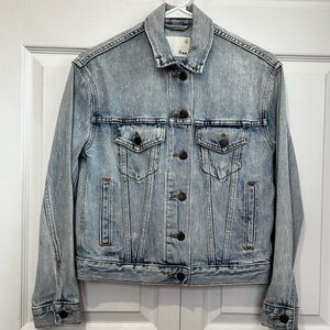 Wilfred Free Acid Wash Trucker Style Denim Jacket XXS Like New